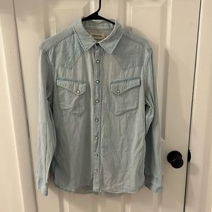Taylor Stitch Western Shirt in Washed Denim